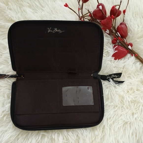 Vera Bradley Brown Quilted Wallet - Picture 4 of 5